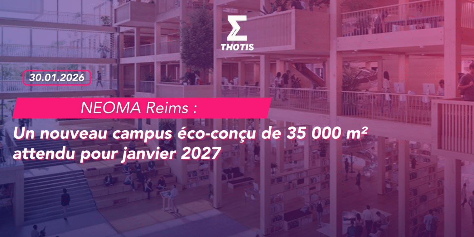 NEOMA Reims un nouveau campus éco-conçu de 35 000 m² attendu pour janvier 2027