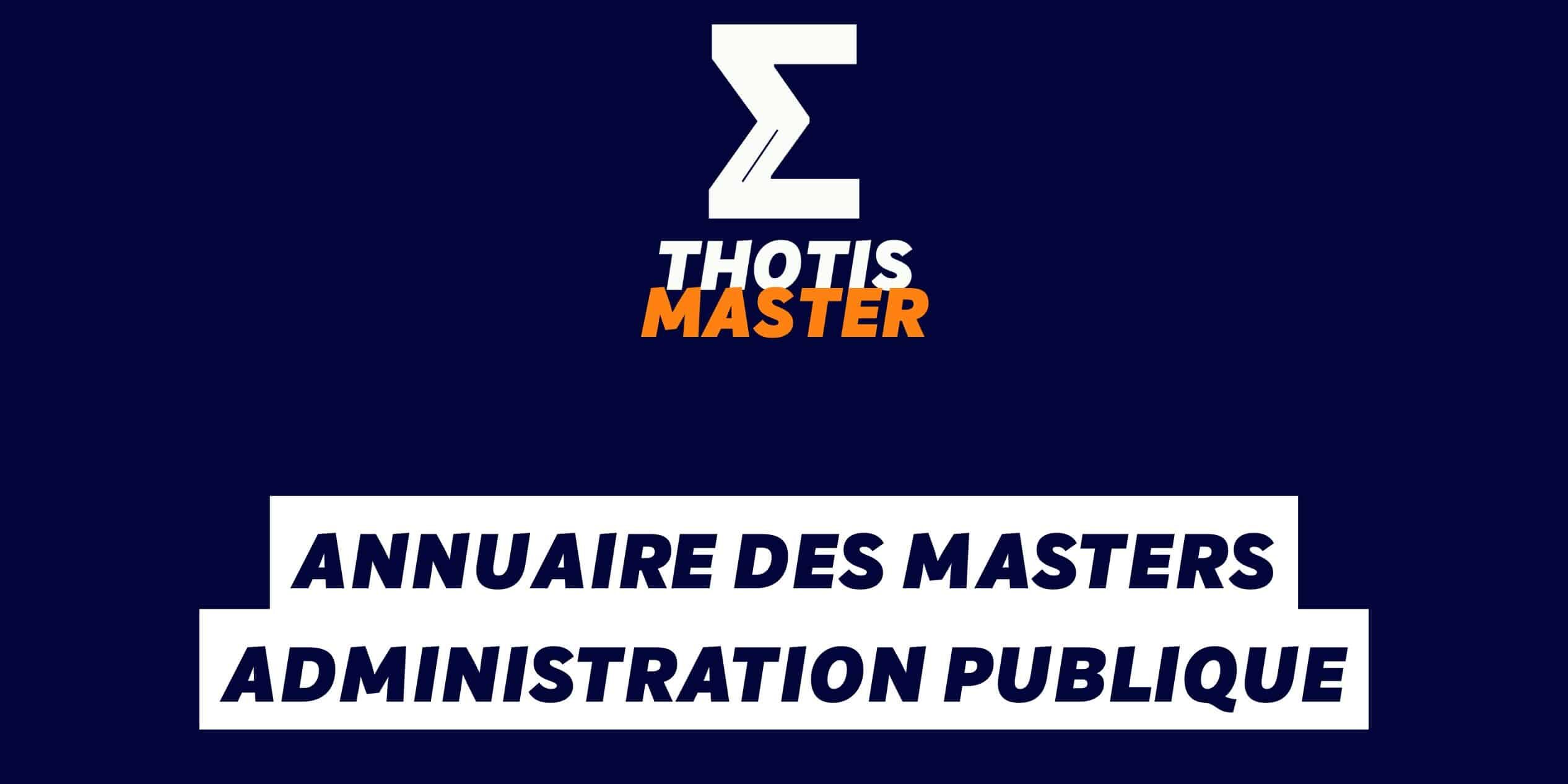 Annuaire des masters Administration publique Annuaire des masters administration publique