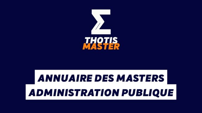 Annuaire des masters administration publique
