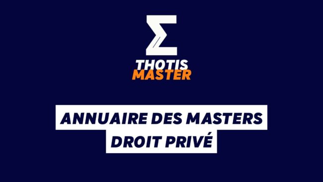 Annuaire des masters droit privé