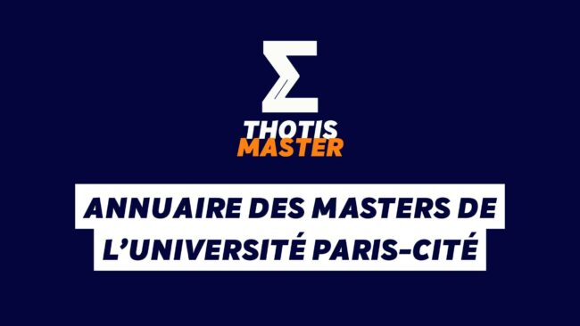 Annuaire des Masters de l'Université Paris-Cité
