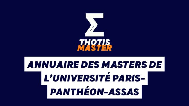 Annuaire des masters de l’université Paris- Panthéon-Assas