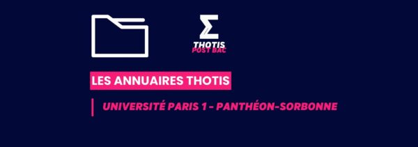 Annuaires thotis Postbac Université Paris 1 Panthéon Sorbonne