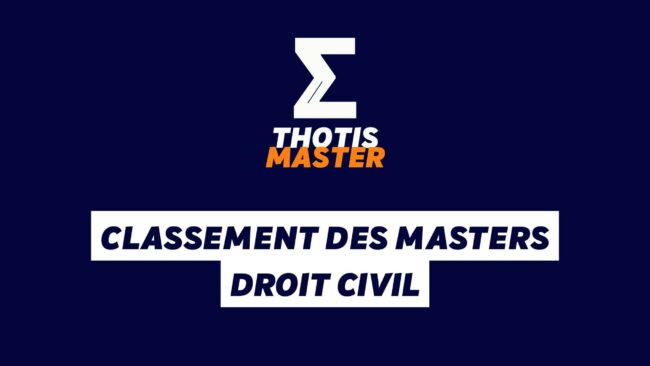 Classement des masters droit civil