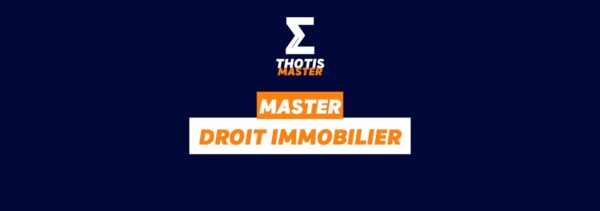 Master droit immobilier
