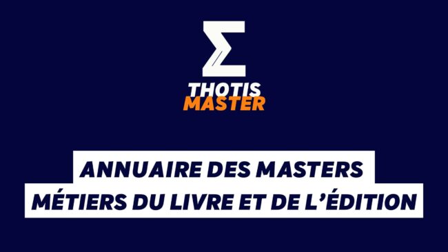Annuaire des masters Métiers du livre et de l’édition