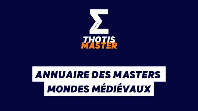 Annuaire des masters Mondes Médiévaux