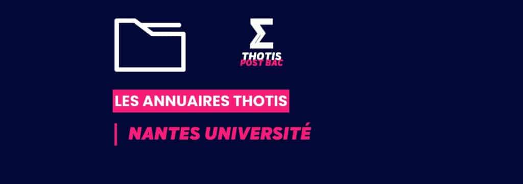 Annuaires Thotis - Nantes Université