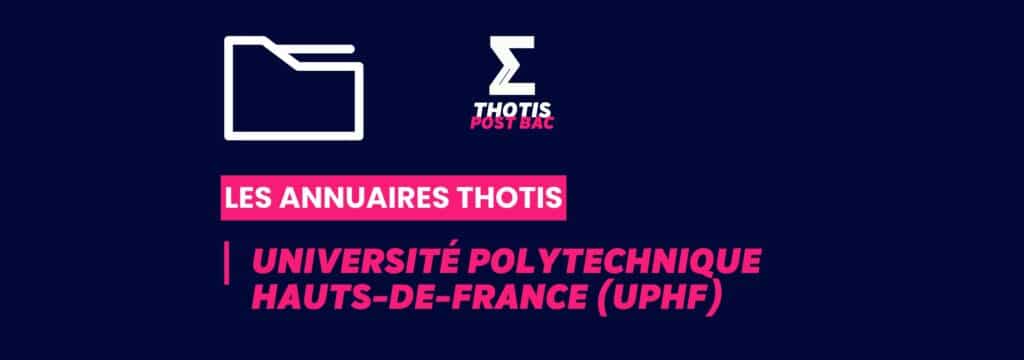 Annuaires Thotis - Université Polytechnique Hauts-de-France (UPHF)