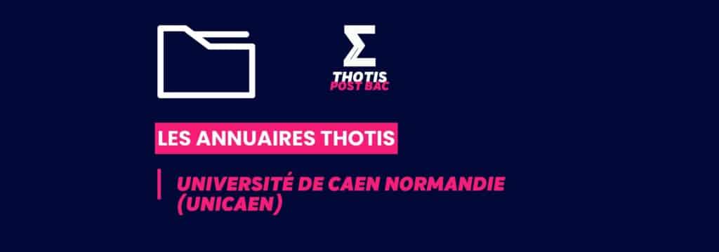 Annuaires Thotis - Université de Caen Normandie (UNICAEN)