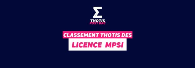 Classement Thotis - Licence MPSI