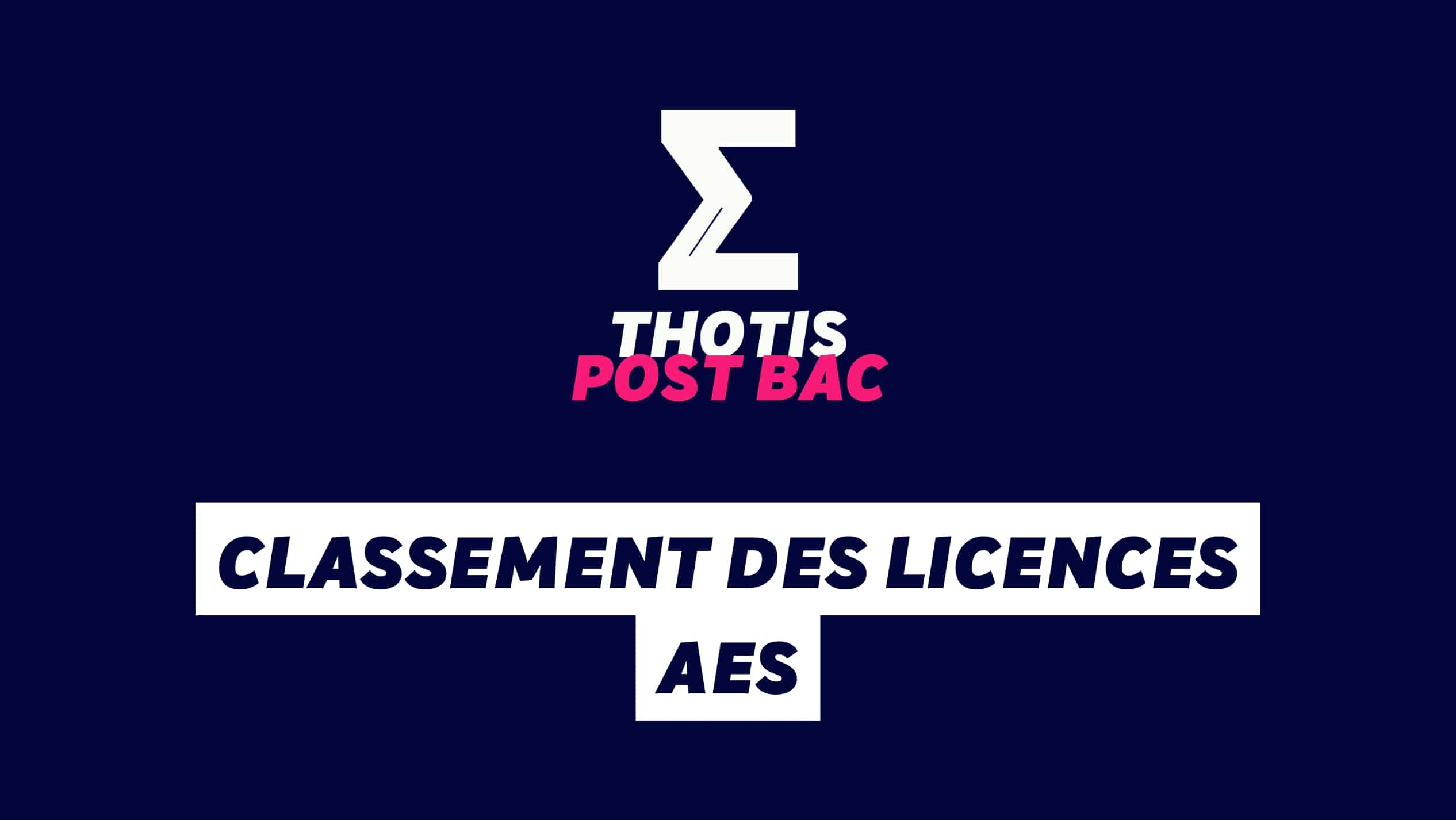 Classement des licences AES