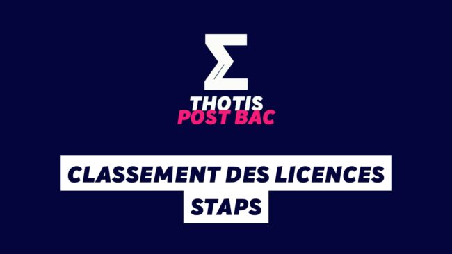 Classement des licences STAPS
