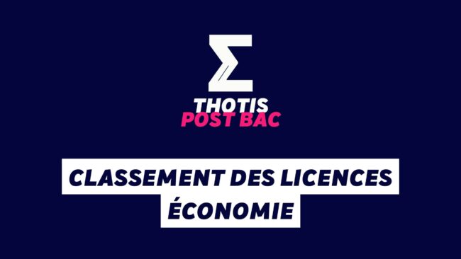 Classement des licences ÉCONOMIE