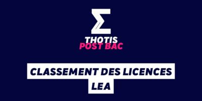 Classement des licences LEA