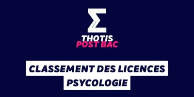 Classement des licences PSYCHOLOGIE