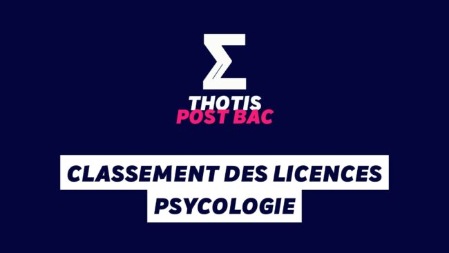 Classement des licences PSYCHOLOGIE Classement des licences PSYCHOLOGIE