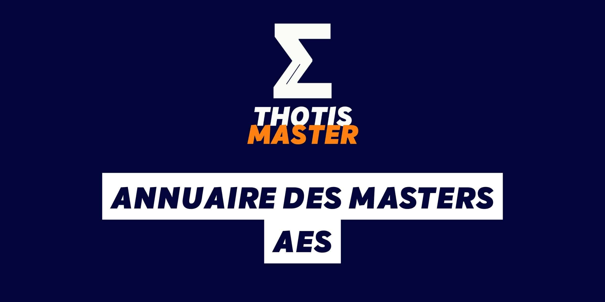 Annuaire des masters AES