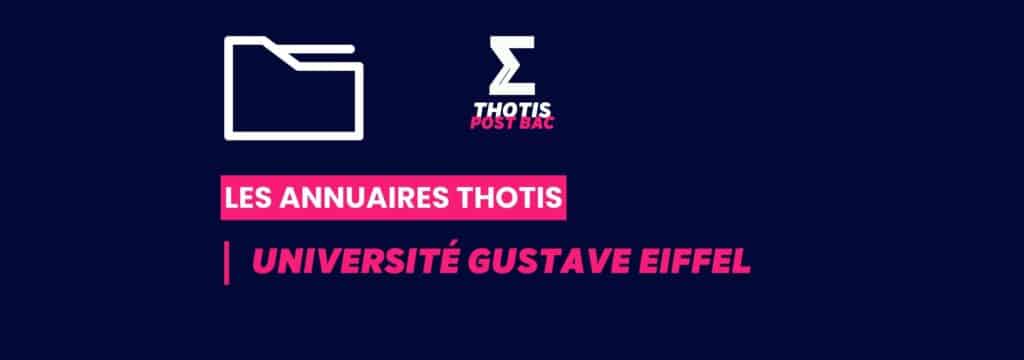 Annuaires Thotis - Université Gustave Eiffel
