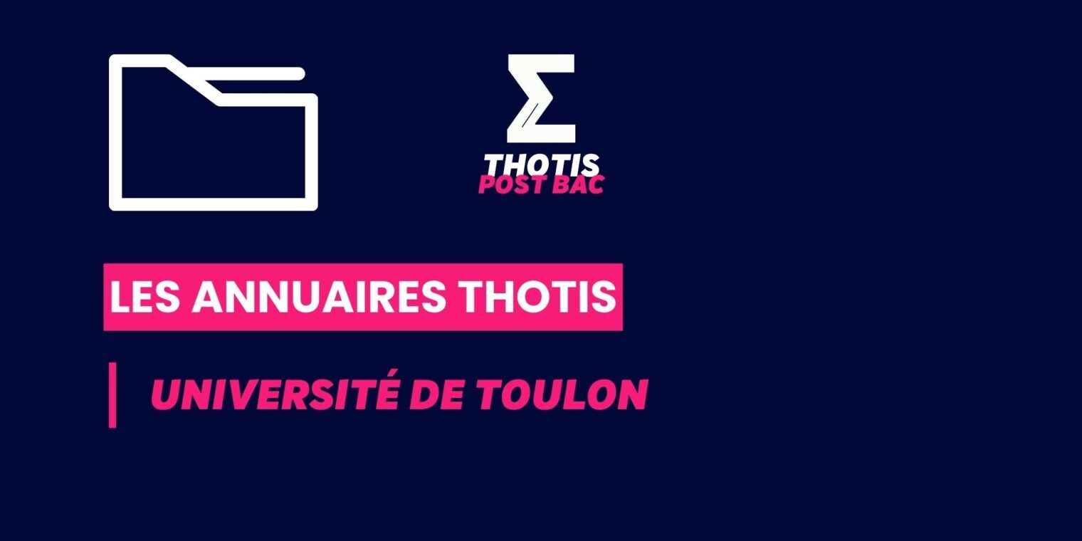 Annuaires Thotis - Université de Toulon