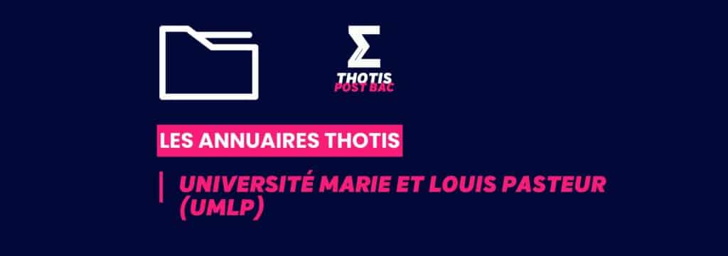 Annuaires Thotis - université Marie et Louis Pasteur (UMLP)