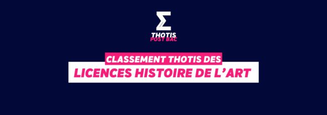 Classement Thotis - Licence Histoire de l'art