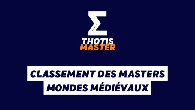 Classement des masters Mondes Médiévaux