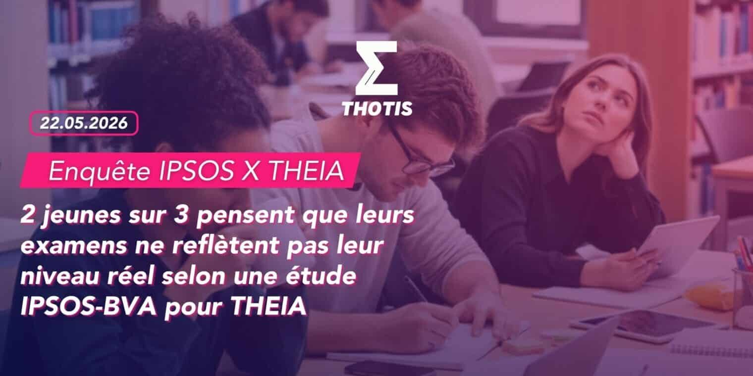 2 jeunes sur 3 pensent que leurs examens ne reflètent pas leur niveau réel selon une étude IPSOS-BVA pour THEIA-4