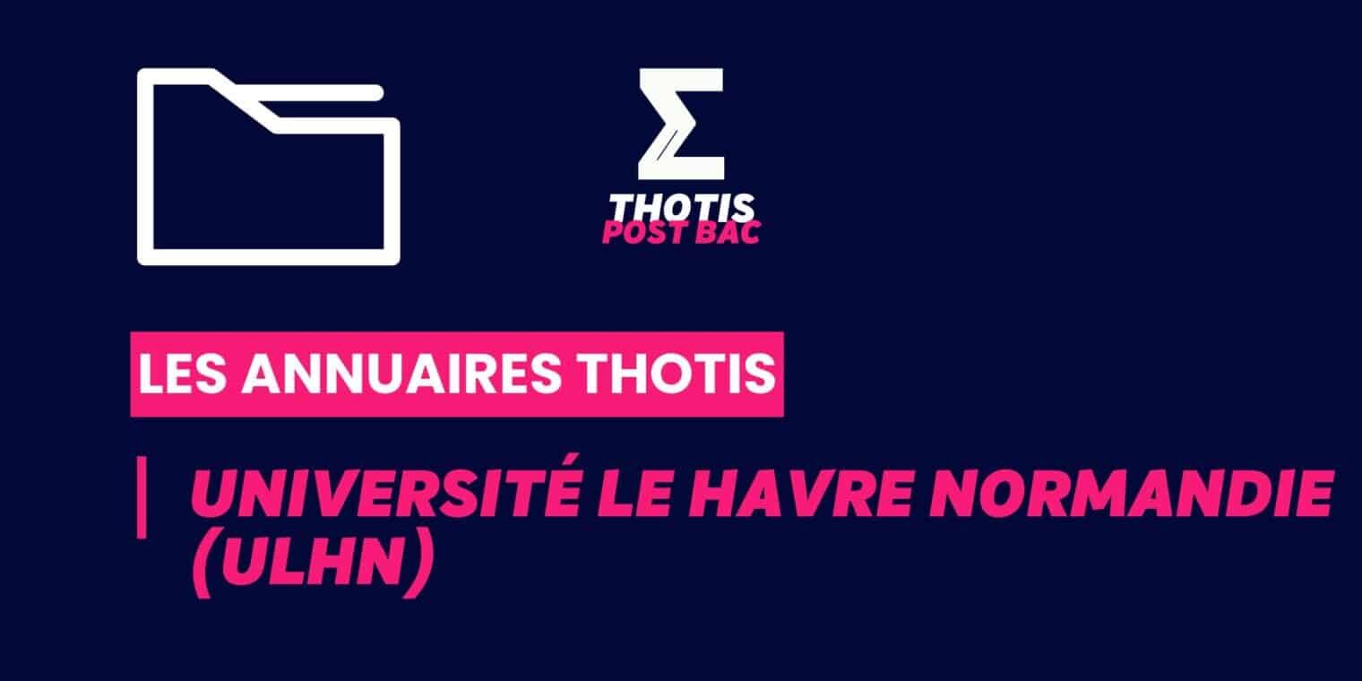 Annuaires Thotis - Université Le Havre Normandie (ULHN)