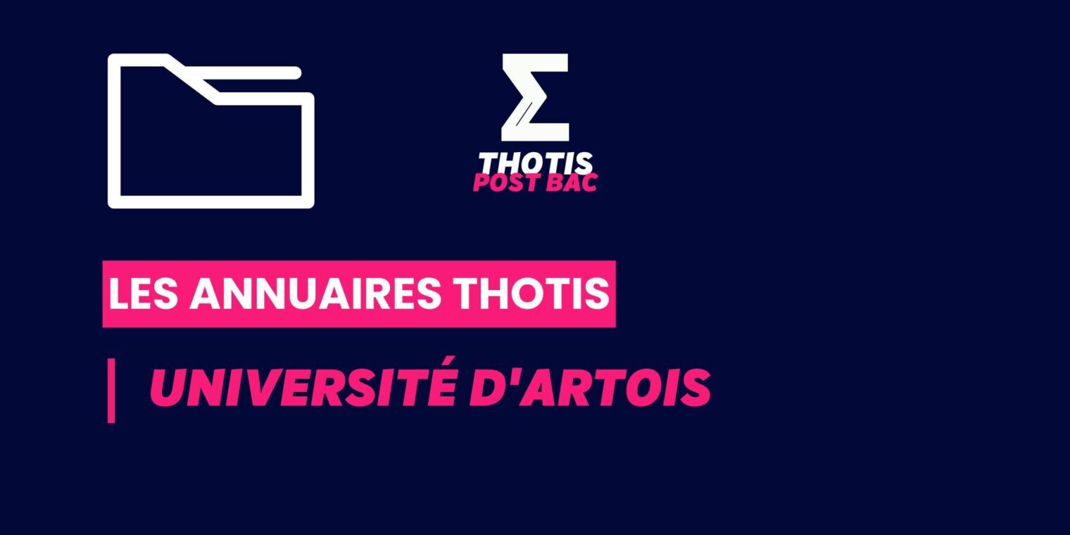 Annuaires Thotis - Université d'Artois