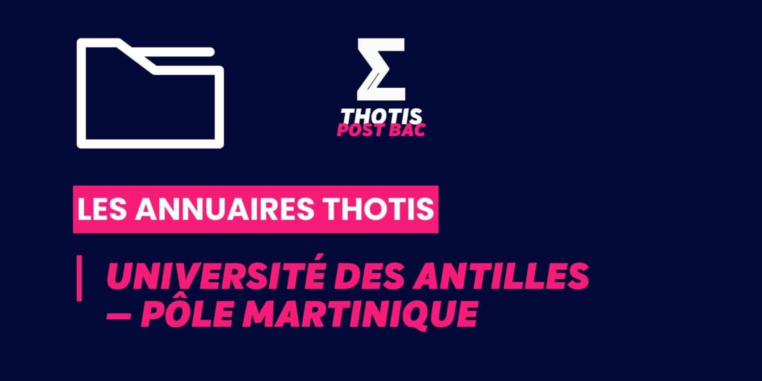 Annuaires Thotis - Université des Antilles — Pôle Martinique