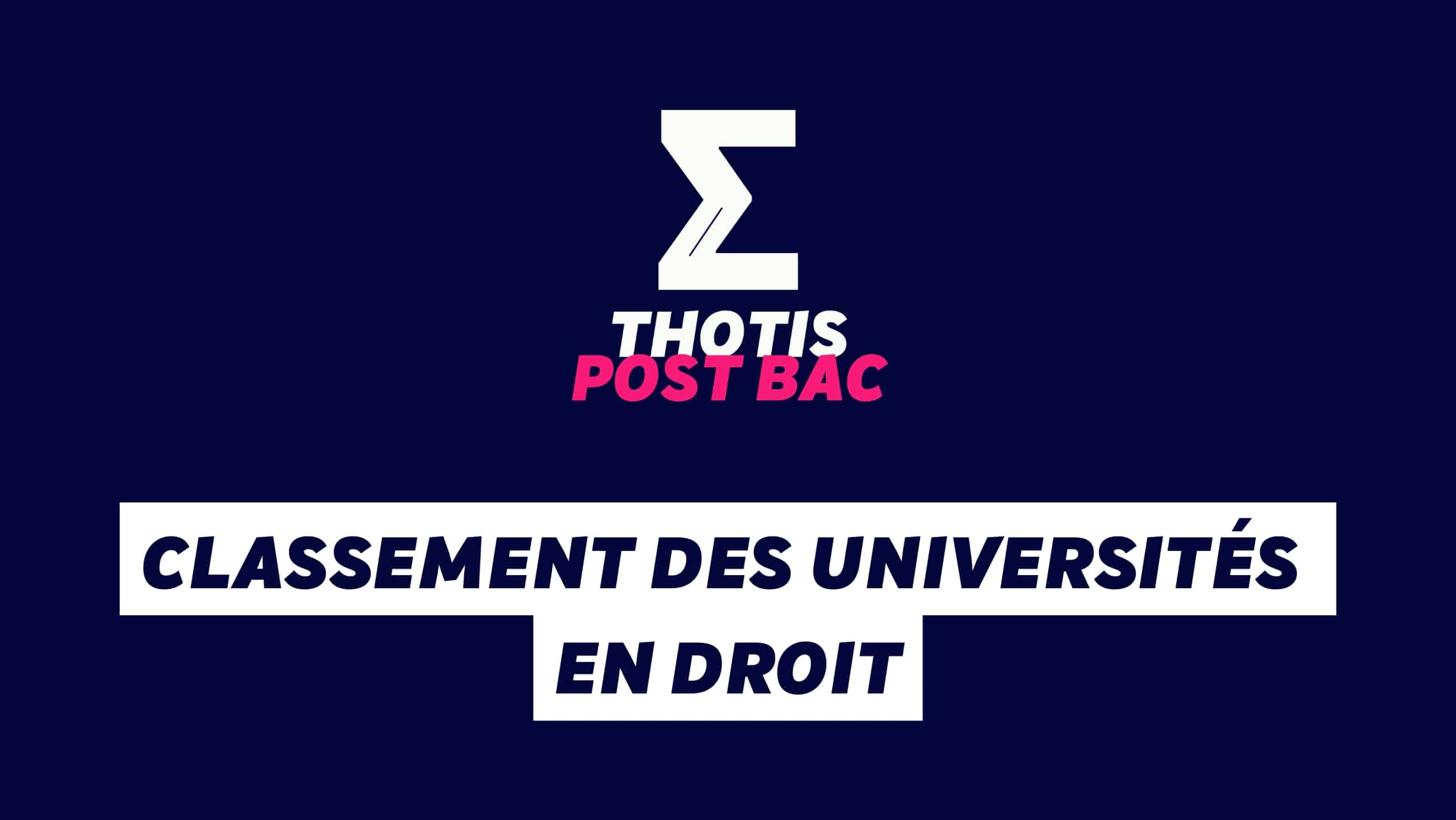 Classement des universités en droit
