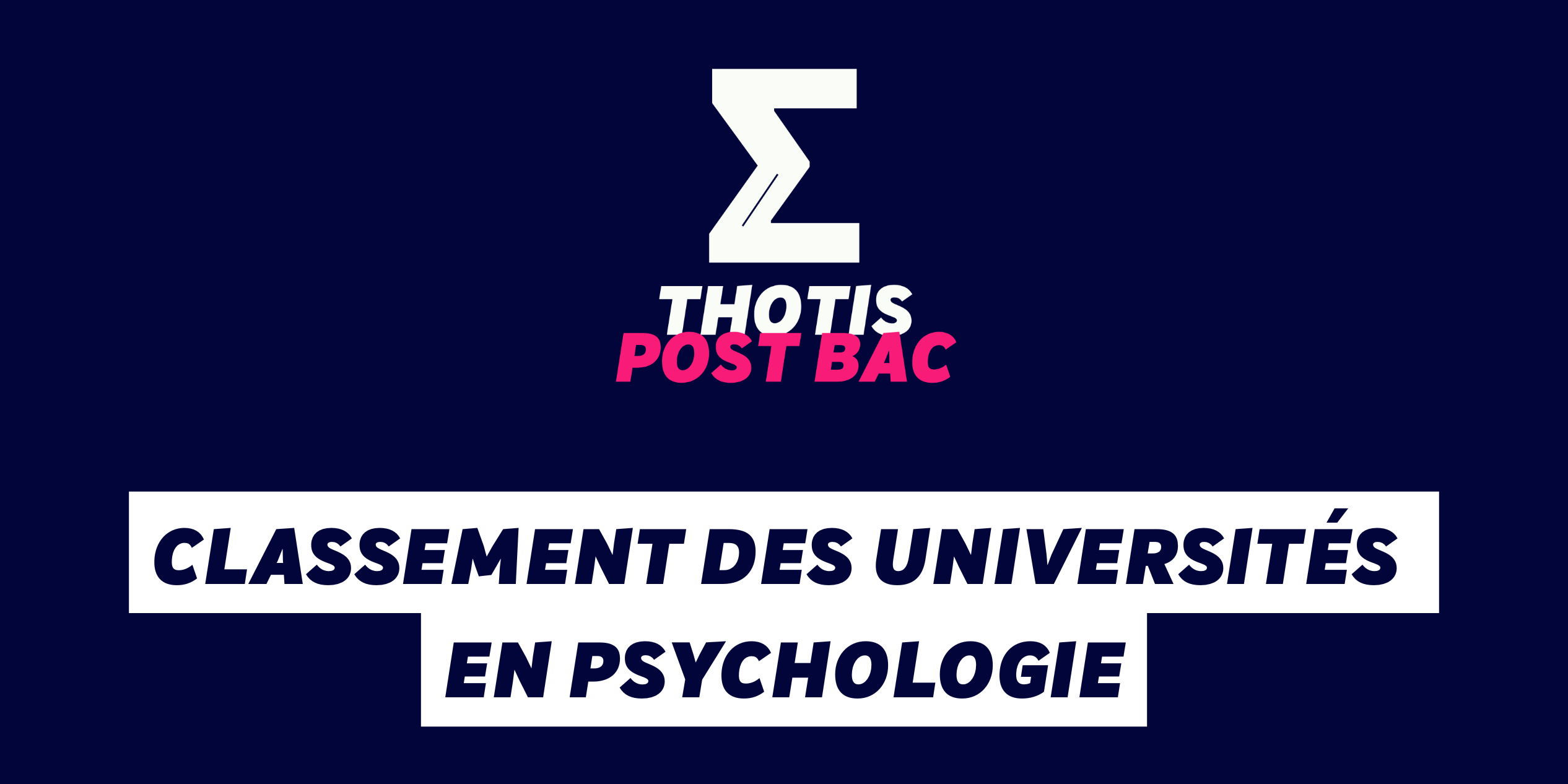 Classement des universités en psychologie