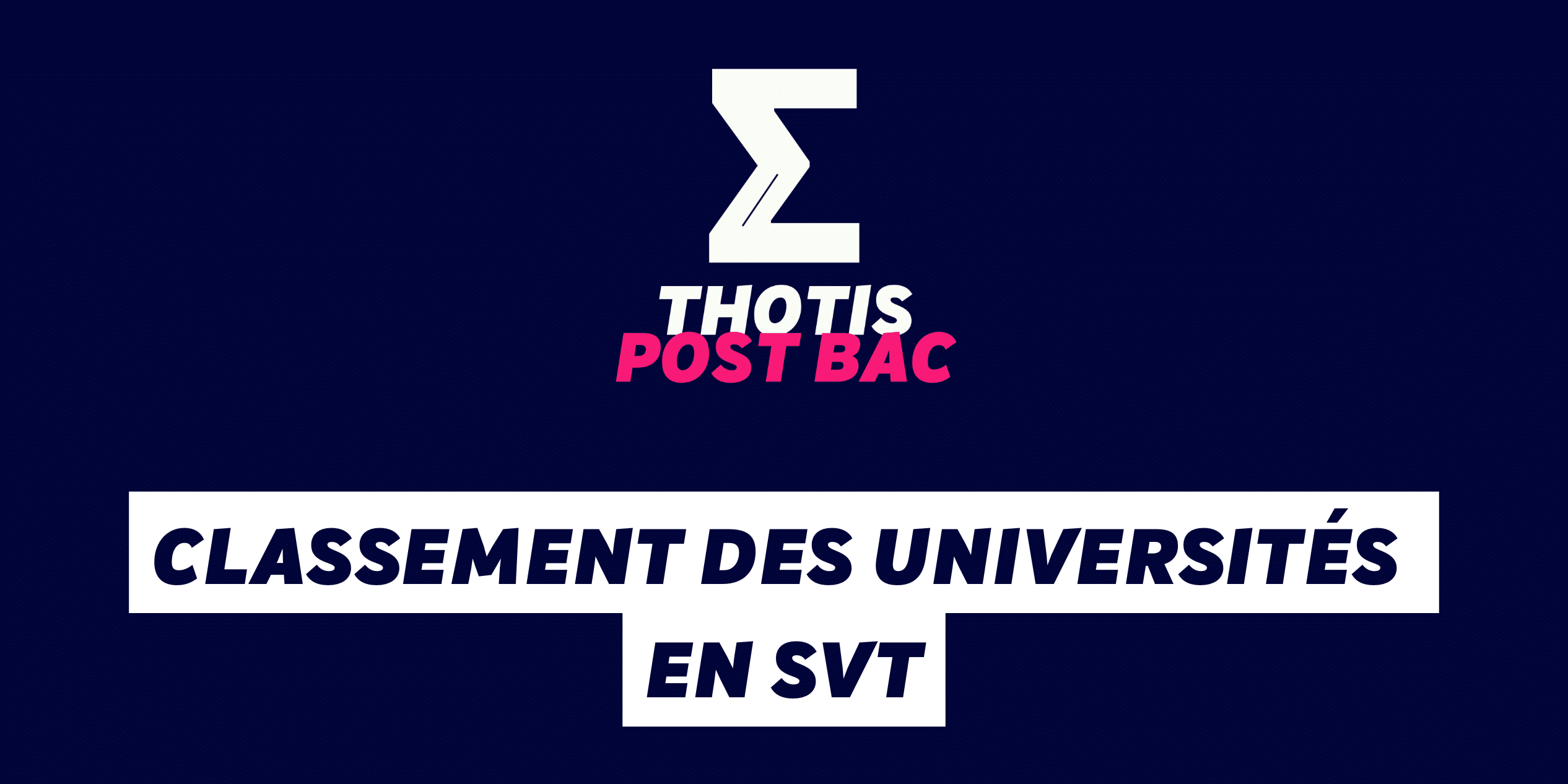 Classement des universités en svt Classement des universités en svt