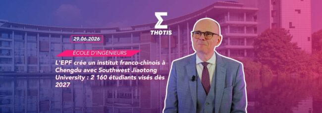 H – L’EPF crée un institut franco-chinois à Chengdu avec Southwest Jiaotong University 2 160 étudiants visés dès 2027 'EPF crée un institut franco-chinois à Chengdu avec Southwest Jiaotong University 2 160 étudiants visés dès 2027