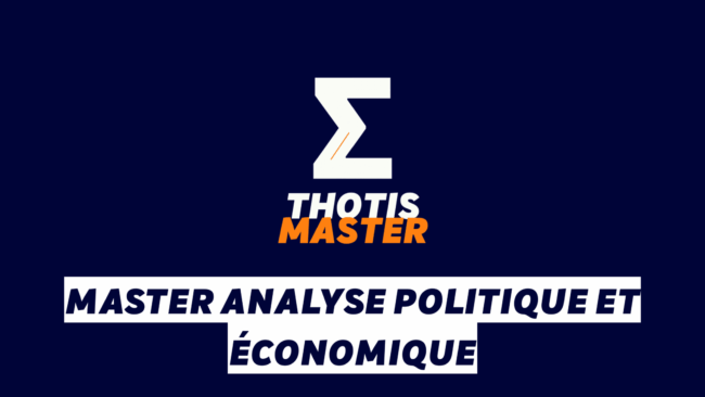 Master Analyse politique et économique