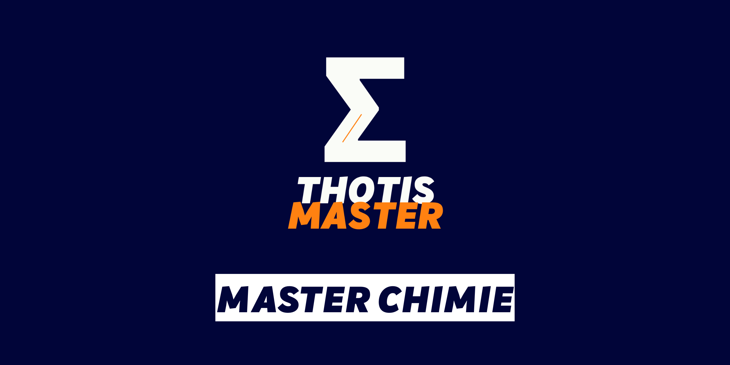 Master CHIMIE