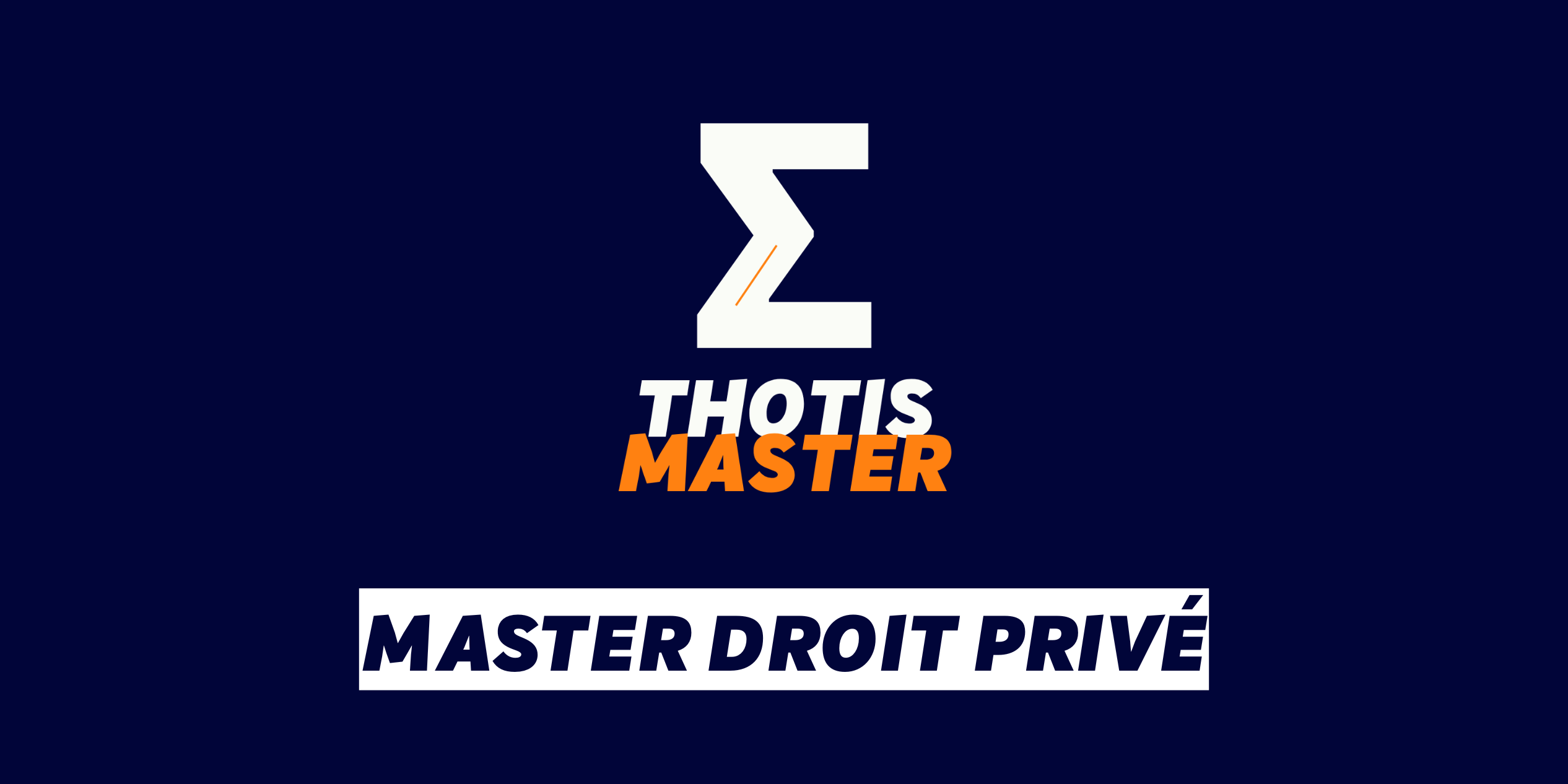Master Droit privé
