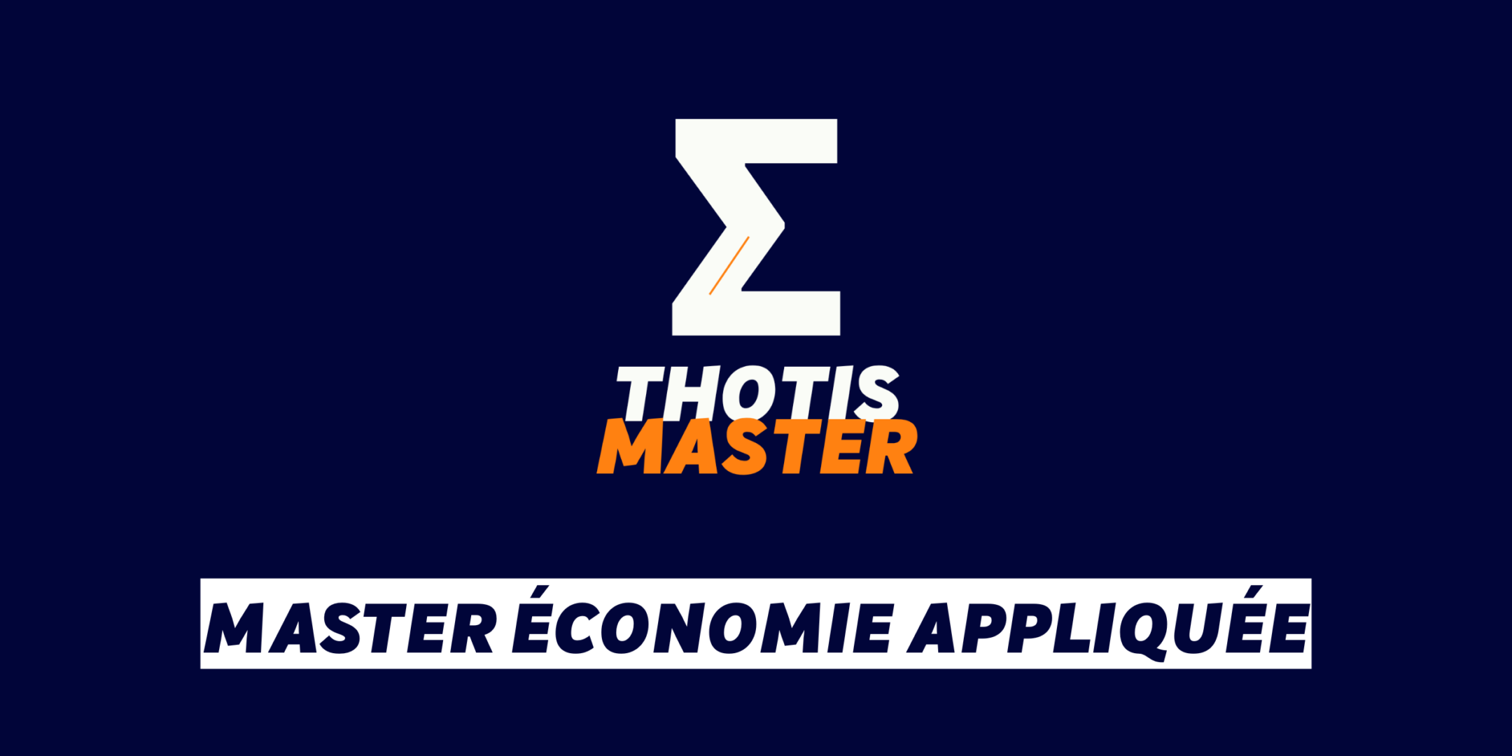 Master Économie appliquée