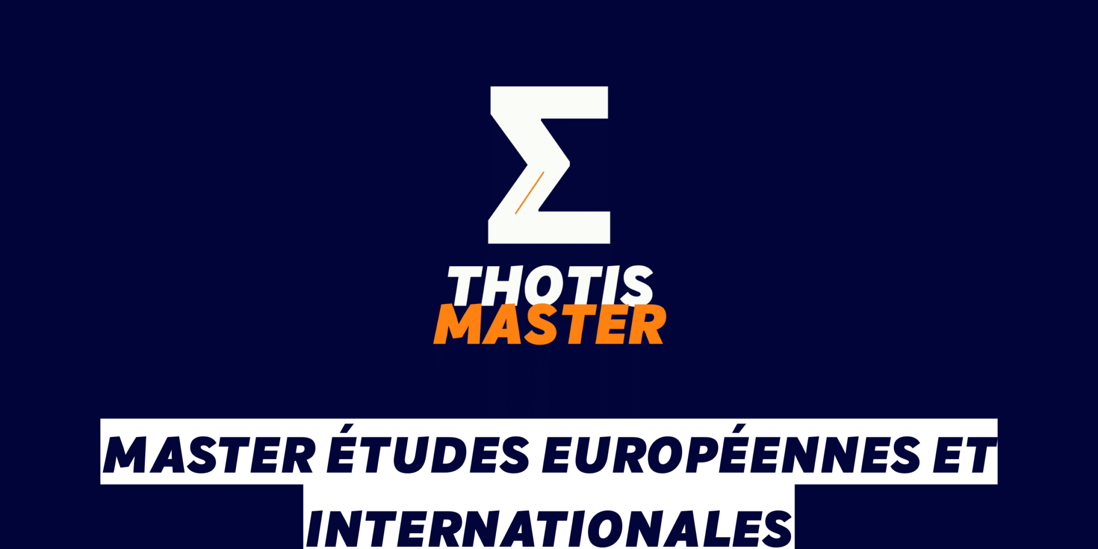 Master Études européennes et internationales