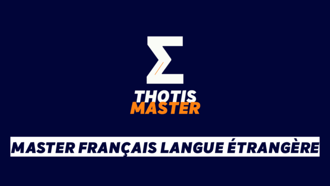 Master Français langue étrangère