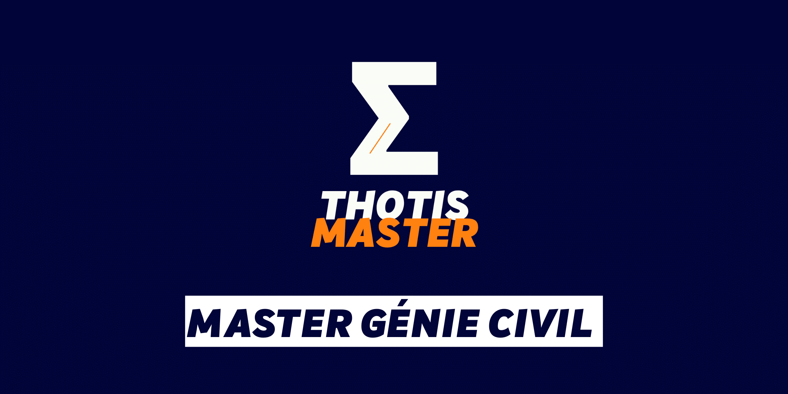 Master Génie civil