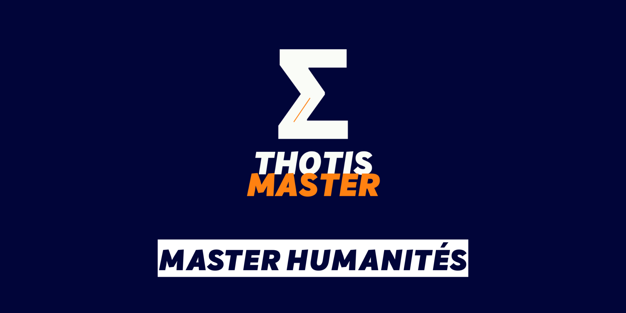 Master Humanités