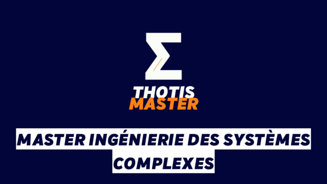 Master Ingénierie des systèmes complexes