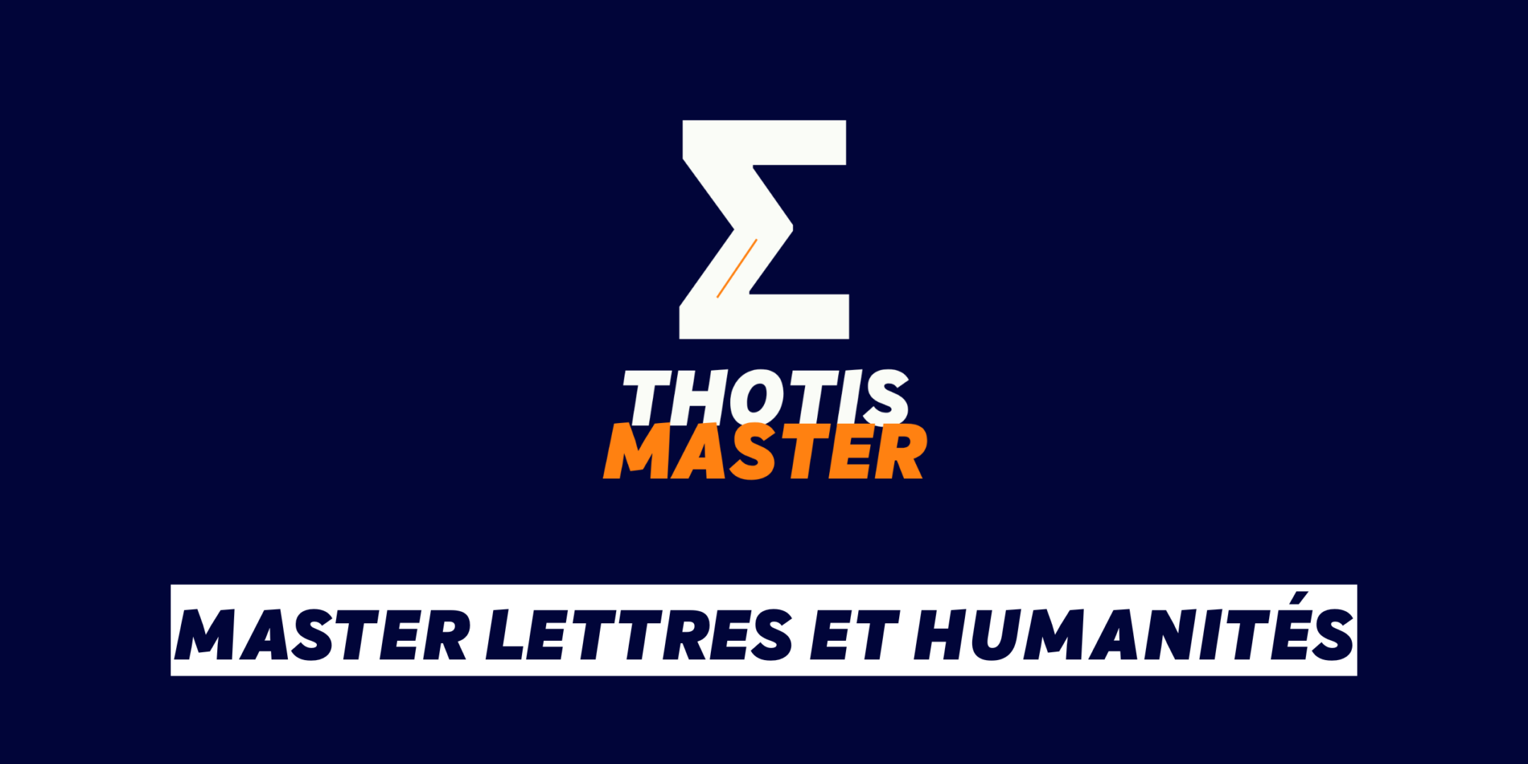 Master Lettres et humanités
