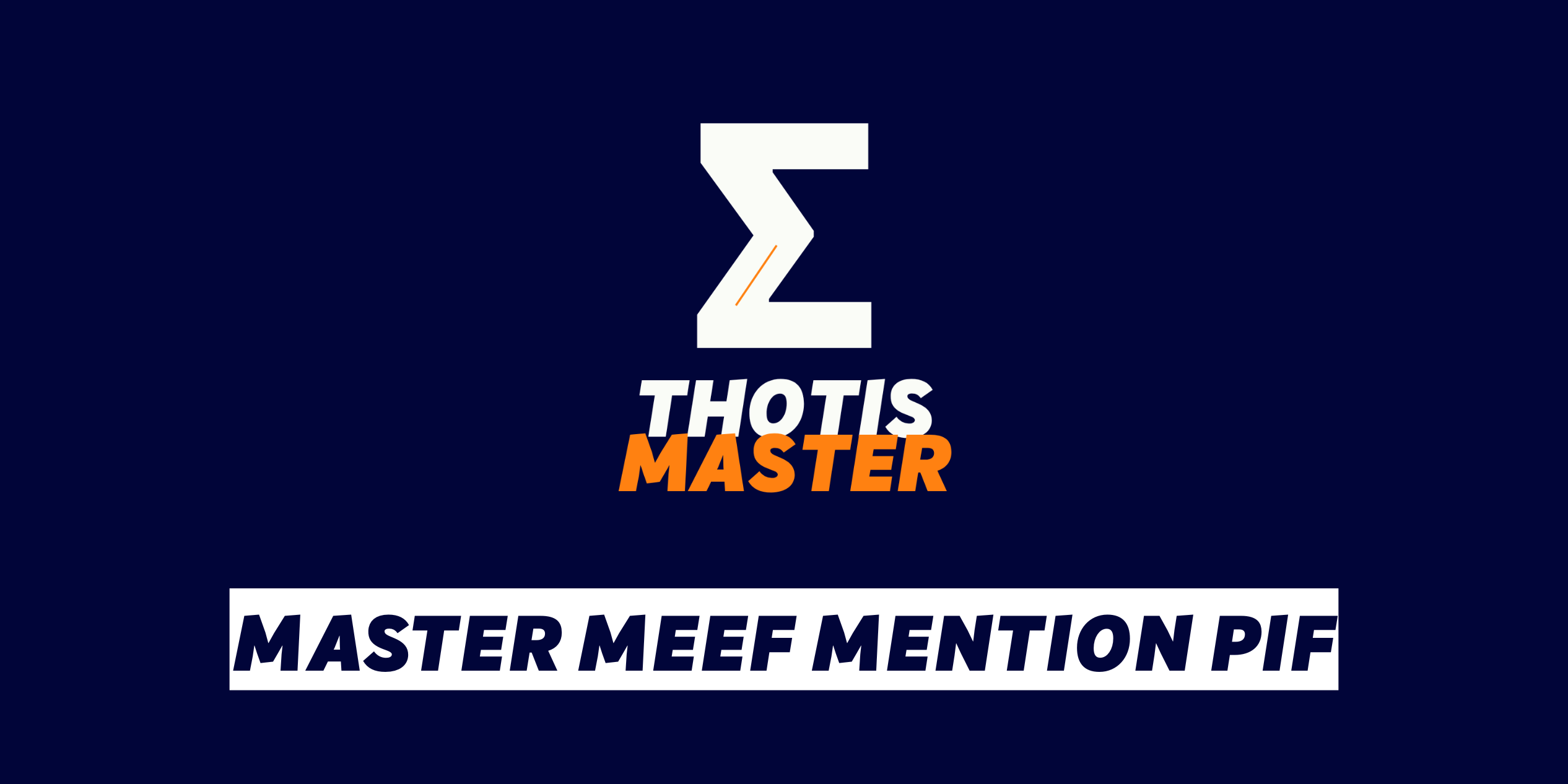 Master MEEF mention PIF