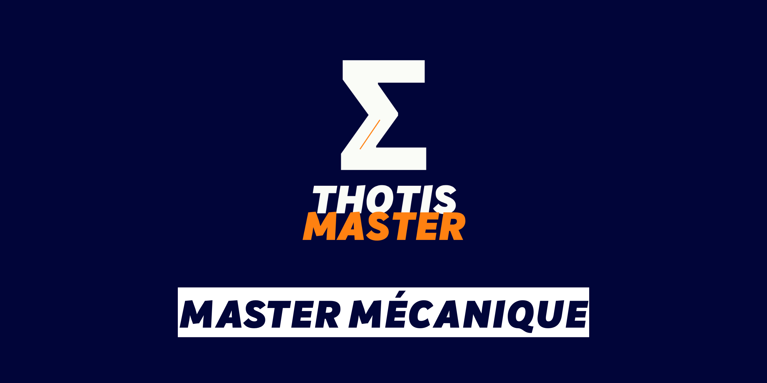 Master Mécanique