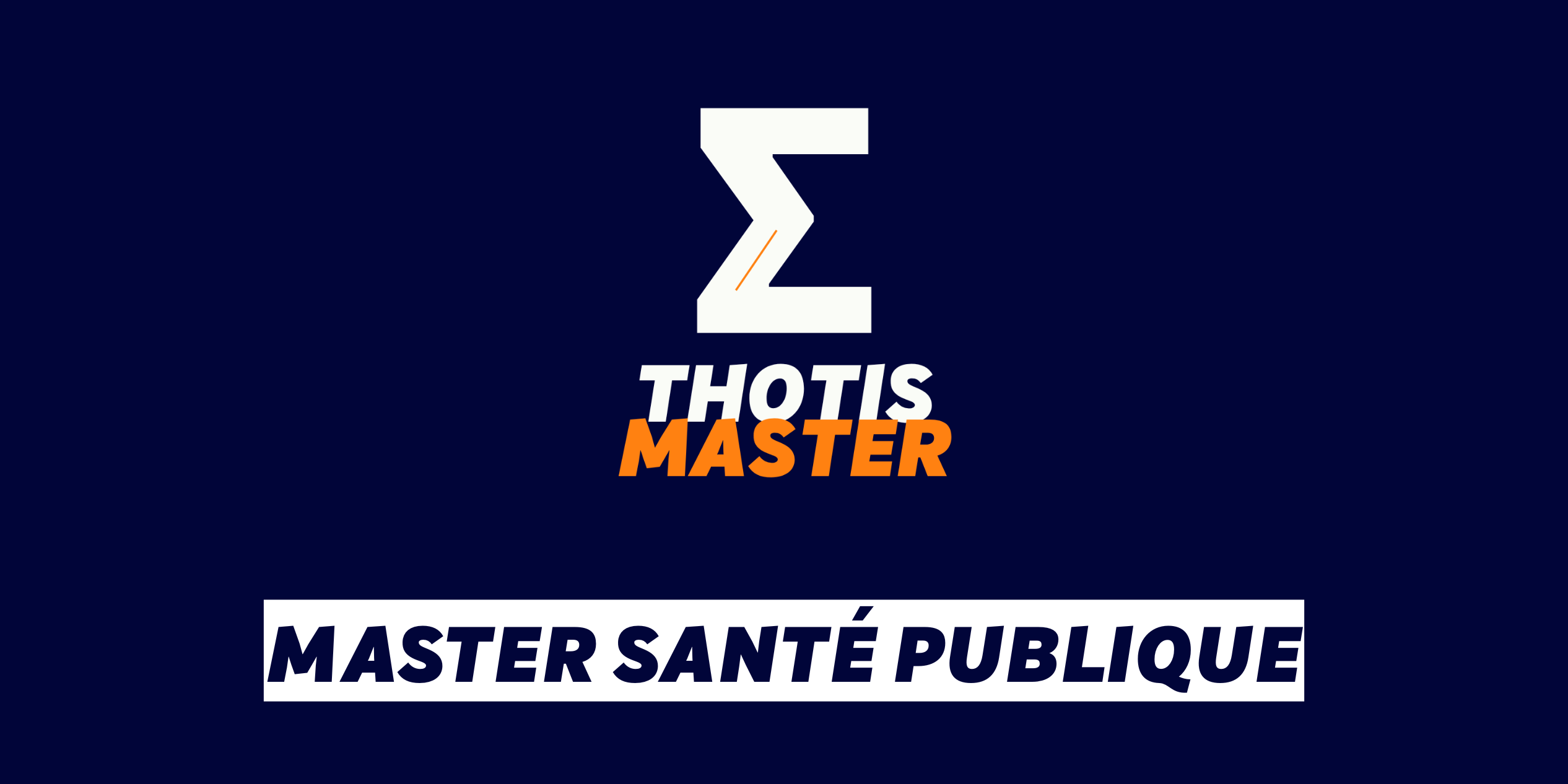 Master Santé publique Master Santé publique