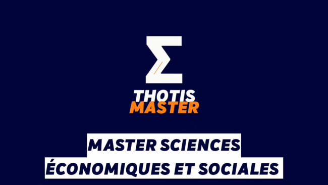 Master Sciences économiques et sociales