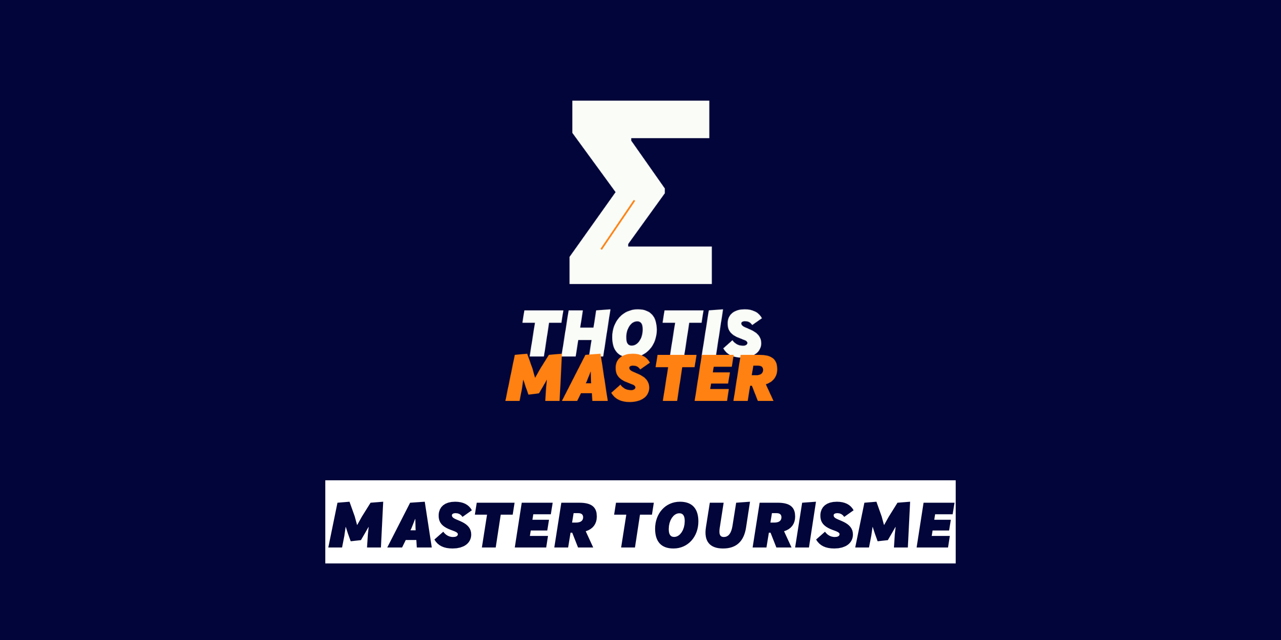 Master Tourisme
